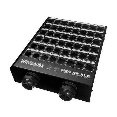 Painel XLR Med2 48 2SN 48 Furos 2 Saídas Metal Wireconex