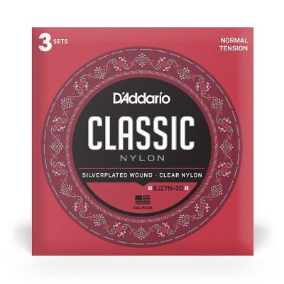Encordoamento Violão Nylon EJ27N-3D 3 Jogos Classic D'Addario