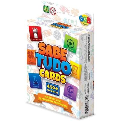 Jogo de Cartas Sabe Tudo Cards 450 Perguntas Diversas GGB Plast