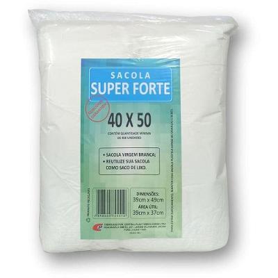 Sacola Plástica Reforçada 40x50CM 30 Micras 400 Unidades Central Plast