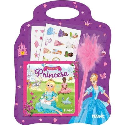 Diário de uma Princesa com Adesivos e Caneta Capa Dura 88 Páginas
