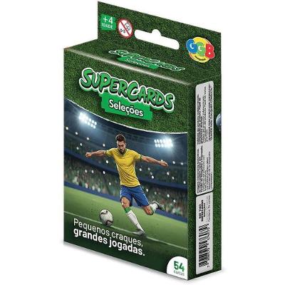 Jogo de Cartas Duelo Seleção Brasileira Super Cards GGB Plast