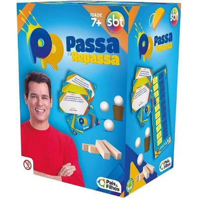 Jogo de Tabuleiro Passa Ou Repassa Múltipla Escolha Pais & Filhos
