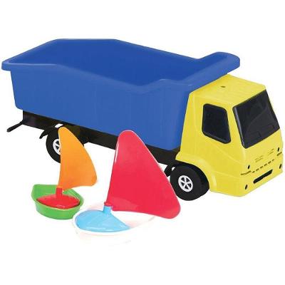 Caminhão de Brinquedo Super Truck Caçamba com 2 Barcos Monte Líbano