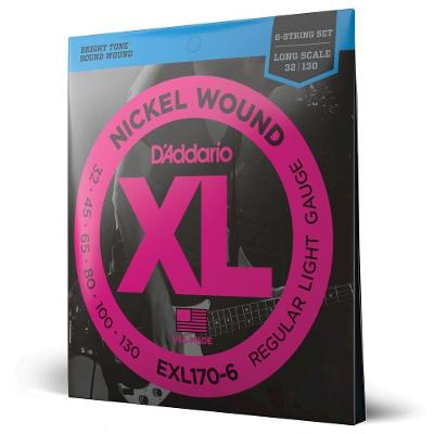 Encordoamento Contrabaixo EXL170-6 Cordas XL Nickel Wound D'Addario