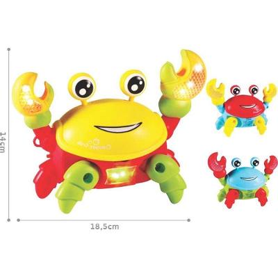 Brinquedo Caranguejo Divertido com Luz e Som para Bebê Toy Mix