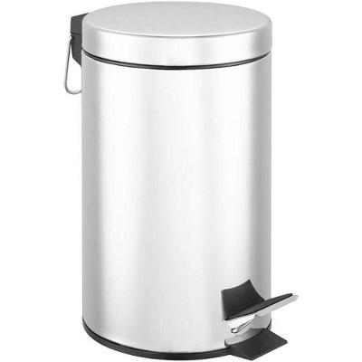 Lixeira Inox com Pedal 5L Aço Inox Balde Removível Powermaid
