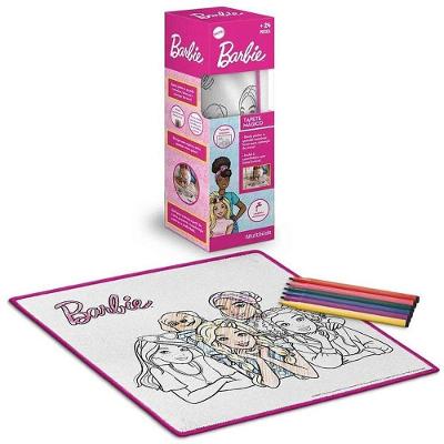 Tapete Mágico Acqua Barbie com 6 Canetas Laváveis 50x50cm Multikids