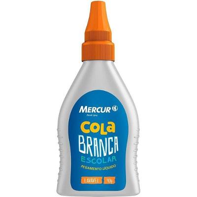 Cola Escolar Mercur Cola Branca 40g Blister com 12 Unidades