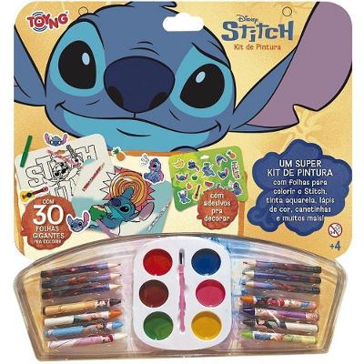 Kit Colorir Stitch com Livro e Materiais de Pintura Toyng
