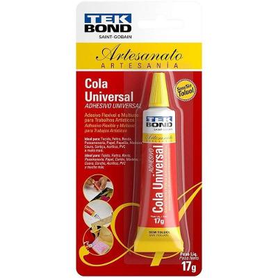 Cola de Alta Resistência Universal Artesanato 17G Caixa com 12 Tekbond