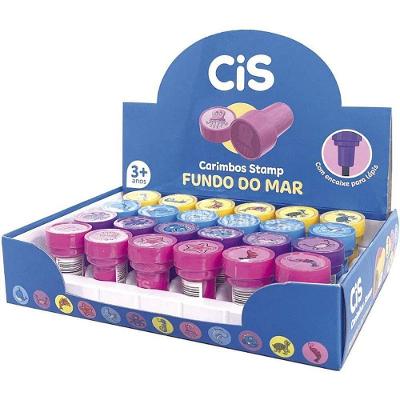 Carimbo Pedagógico Sertic CIS Stamp Fundo do Mar Kit 24 Unidades