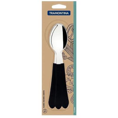 Colher de Mesa Leme 3 Peças Aço Inox Polipropileno Tramontina