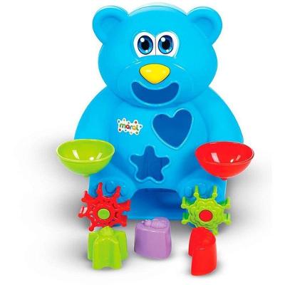 Brinquedo Educativo Urso Aquático com Ventosa e Cubos Didáticos Maral