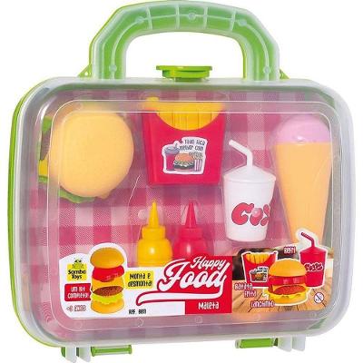 Brinquedo de Faz de Conta Maletinha Happy Food com Peças Montáveis Samba Toys