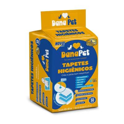 Tapete Higiênico Dana Pet Premium para Cães 60x60 cm 30 Unidades