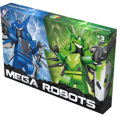 Brinquedo para Montar Mega Robots 2 Unidades com 4 Armas GGB Plast