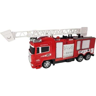 Caminhão Bombeiro Controle Remoto 4 Funções com Luz Vermelho Samba Toys