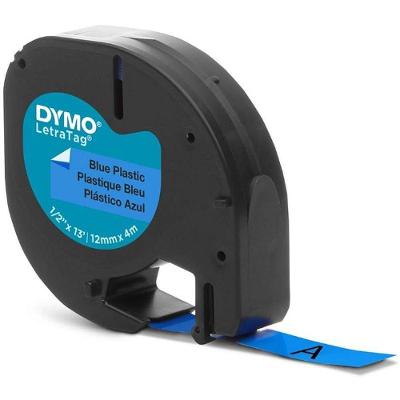 Fita para Rotulador Eletrônico Imex DYMO LETRA TAG 12mm X 4m Azul