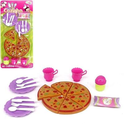 Kit Cozinha Pizza Infantil 16 a 18 Peças com Utensílios Wellmix
