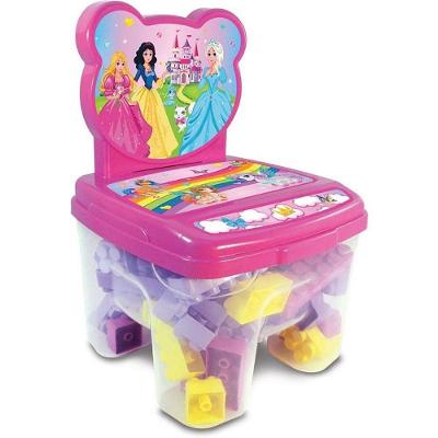 Brinquedo de Montar Cadeira Toy Blocos 24 Peças Coloridas GGB Plast