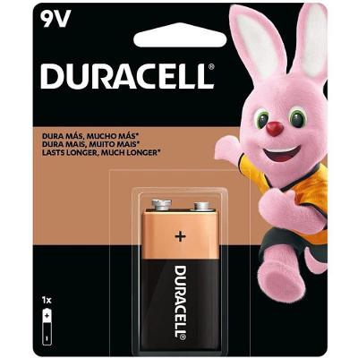 Pilha Alcalina 9V Duracell Longa Duração Kit 12 Blisters