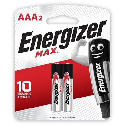Pilha Alcalina Rayovac Energizer Max AAA com 2 Unidades Power Seal