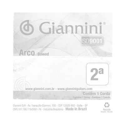 Corda Avulsa para Violino GEAVVA2 Nota a Série Arco Aço Giannini