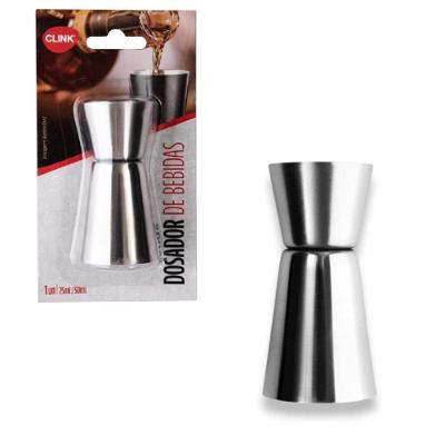 Dosador de Bebidas Duplo R5441 Aço Inox 25ML e 50ML Drinks Inox Clink