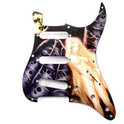 Escudo para Guitarra Am Strat SSS 090-GG Galaxy Girl Acrílico Spirit