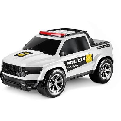Carrinho Polícia Pick-up Alien Capota Móvel Ação Intergaláctica Samba Toys