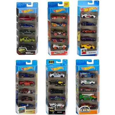 Carrinhos Die-cast Hot Wheels Pack com 5 Carrinhos Mattel