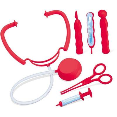 Kit Médico de Brinquedo Cartela com Estetoscópio e Acessórios Samba Toys