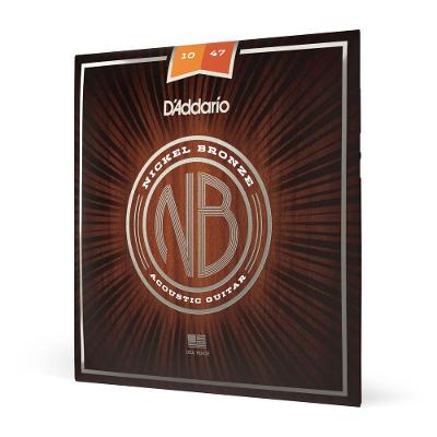 Encordoamento Violão Aço NB1047 Nickel Bronze Extra Leve D'Addario