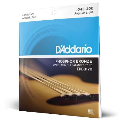 Encordoamento Baixolão EPBB170 Phosphor Bronze 4 Cordas D'Addario