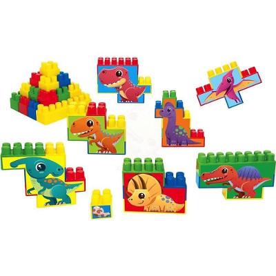 Brinquedo de Montar Parque dos Dinossauros 48 Peças GGB Plast