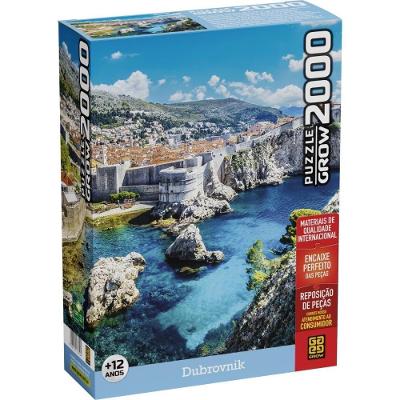 Quebra-Cabeça Dubrovnik 2000 Peças Cartonado com Encaixe Preciso Grow