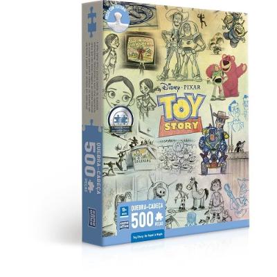 Quebra-Cabeça Cartonado Toy Story 500 Peças Toyster Brinquedos