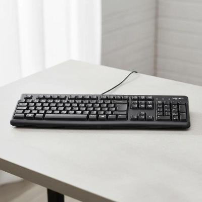 Teclado com Fio K120 USB ABNT2 Resistente a Salpicos Preto Logitech