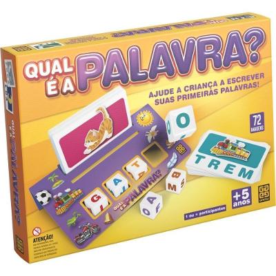 Jogo de Tabuleiro Qual e a Palavra Educativo Aprendizado Grow