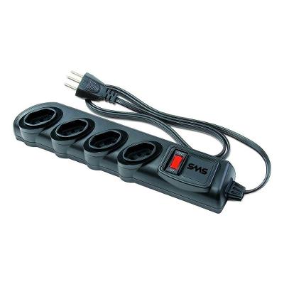Filtro de Linha SMS Bivolt 4 Tomadas Circuit Breaker 1.3m SMS