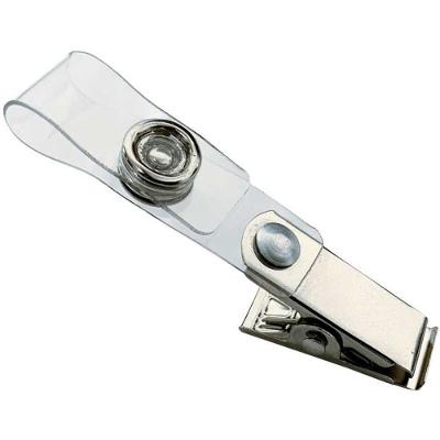 Presilha para Crachá DAC Metal Fecho Plástico 100 Unidades Transparente