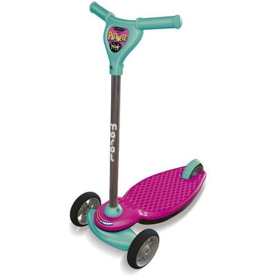 Patinete Rosa 3 Rodas Freio Seguro Rodas Emborrachadas Maral