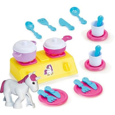 Kit Cozinha Infantil Unicórnio Mágico com Acessórios Monte Líbano