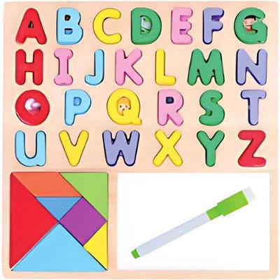 Brinquedo Pedagógico de Madeira Encaixe e Quadro Branco Toy Mix