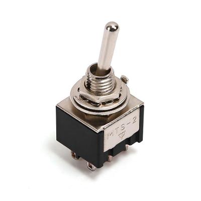 Chave Seletora Mini M203-NI 2 Posições Toggle Niquelada Spirit