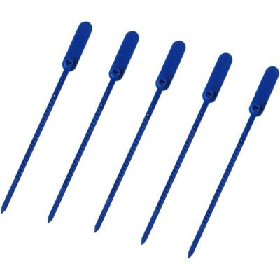 Lacre para Malote Espinha de Peixe 16cm Polipropileno Azul Tykheplas