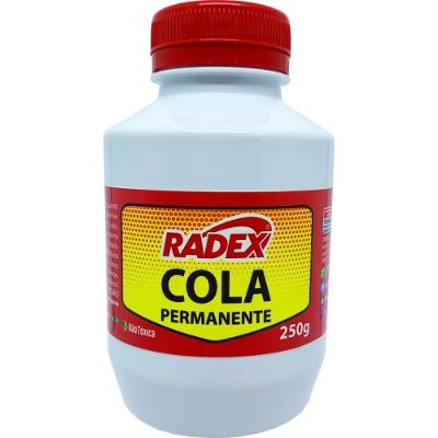 Cola Permanente para Tecido Pote 250g Radex com Lacre Inviolável
