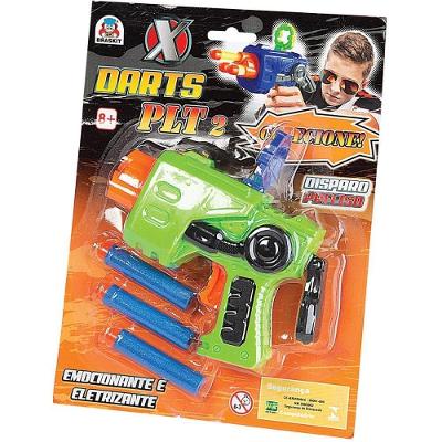 Lançador de Dardos Lancador X Darts Plt 2 com Espuma Braskit