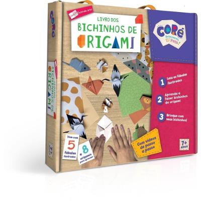 Livro Brinquedo Ilustrado Bichinhos de Origami 8 Animais 24 Folhas Toyster